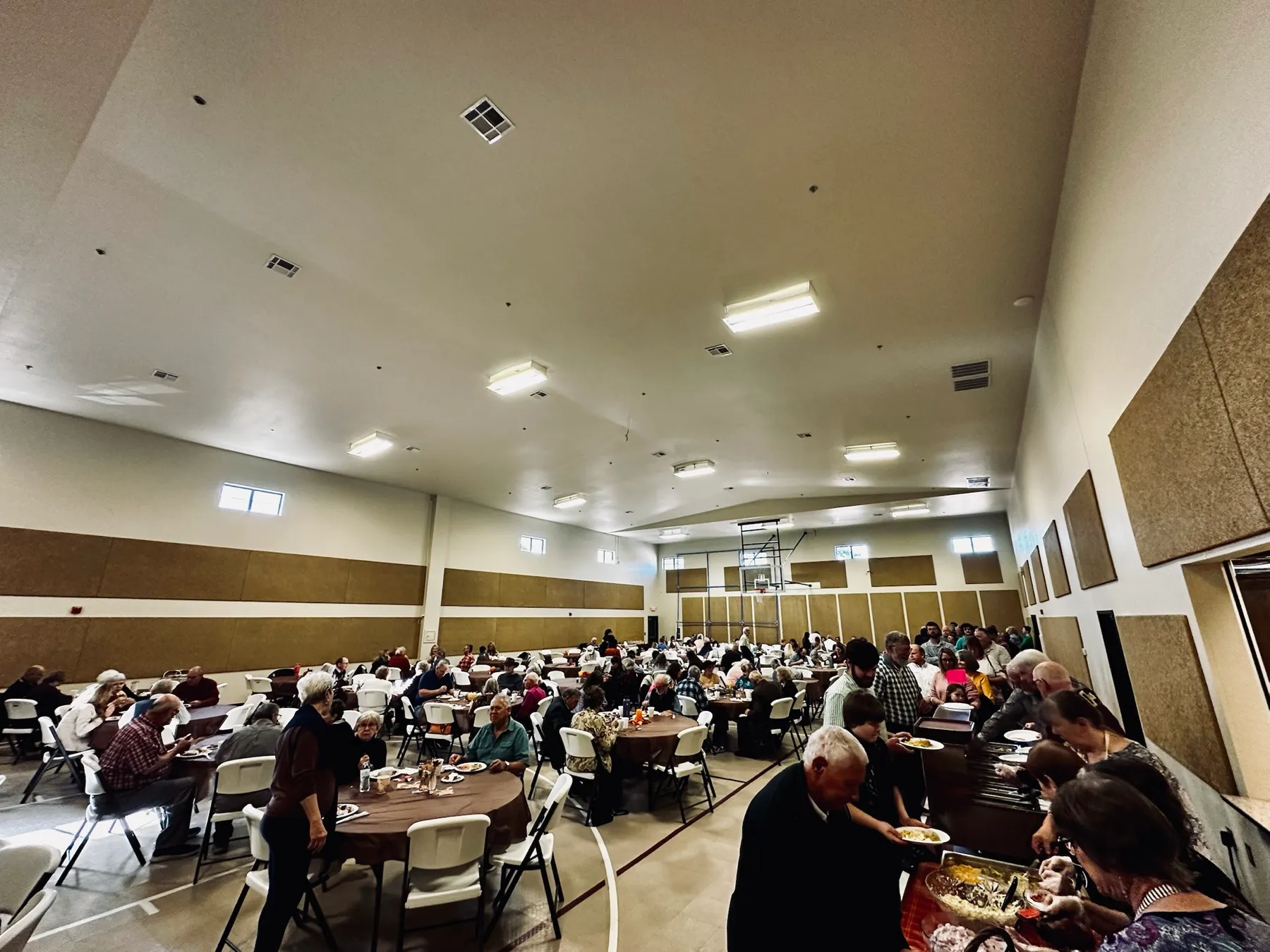 BVAG church family sharing a meal together